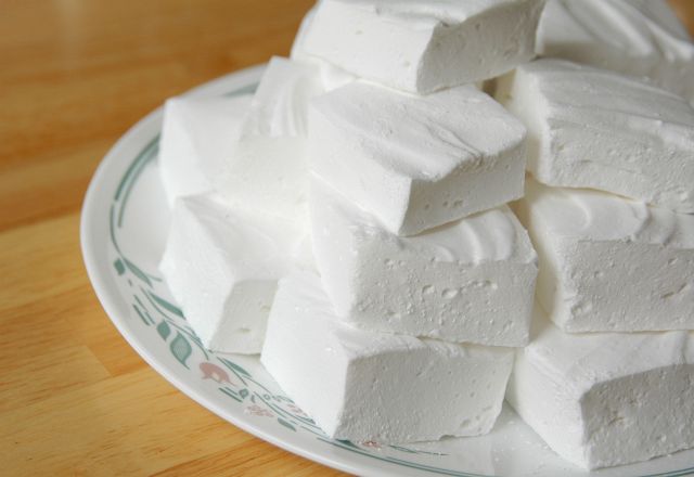 Malvaviscos vegan [Marshmallows/nubes sin gelatina]