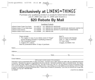 Rebate Form